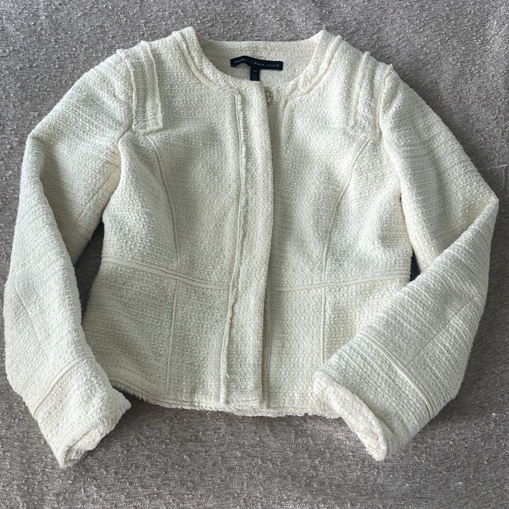 White House Black Market Tweed Blazer 00
